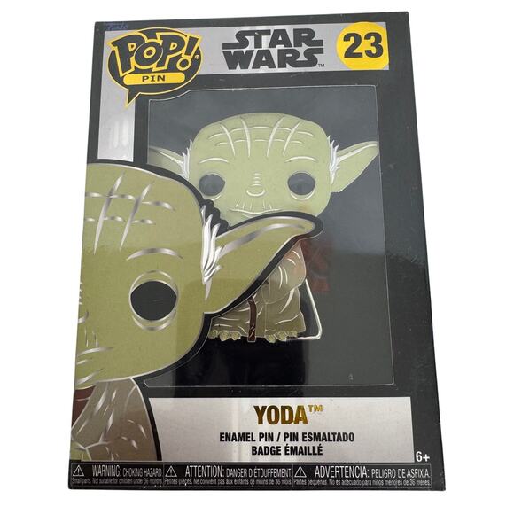 5 for $25| Funko Pop‎ Pin Star Wars Yoda Enamel Pin #23 - Brand New Sealed - Picture 2 of 7